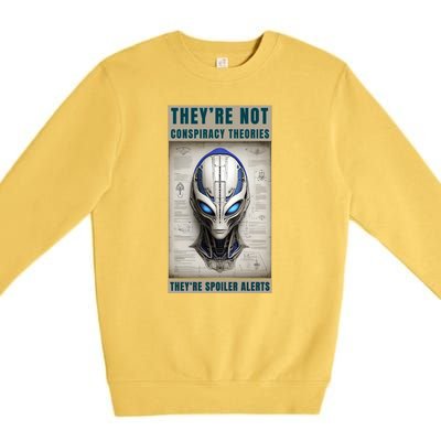 Alien Ufo Conspiracy Theory Disclosure Premium Crewneck Sweatshirt