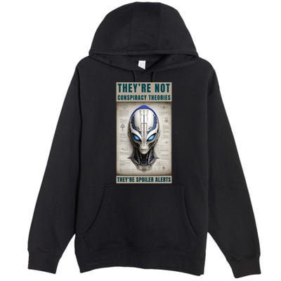 Alien Ufo Conspiracy Theory Disclosure Premium Pullover Hoodie