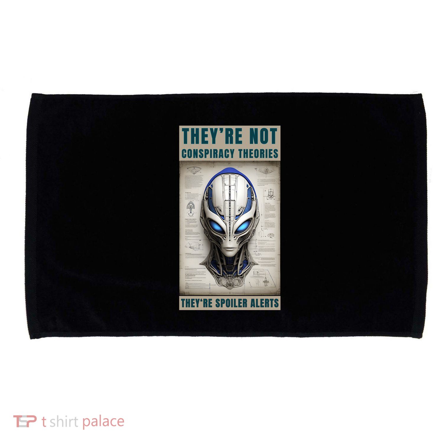 Alien Ufo Conspiracy Theory Disclosure Microfiber Hand Towel