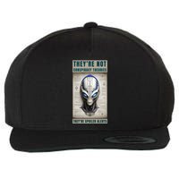 Alien Ufo Conspiracy Theory Disclosure Wool Snapback Cap