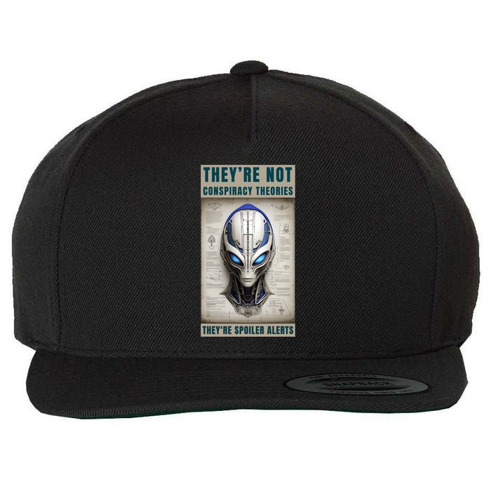 Alien Ufo Conspiracy Theory Disclosure Wool Snapback Cap