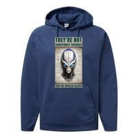 Alien Ufo Conspiracy Theory Disclosure Performance Fleece Hoodie