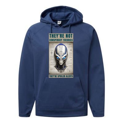 Alien Ufo Conspiracy Theory Disclosure Performance Fleece Hoodie