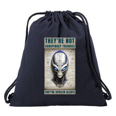 Alien Ufo Conspiracy Theory Disclosure Drawstring Bag
