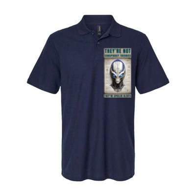 Alien Ufo Conspiracy Theory Disclosure Softstyle Adult Sport Polo