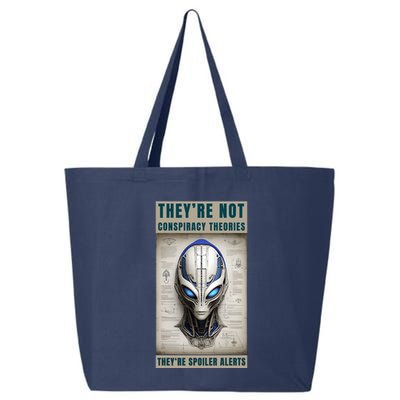 Alien Ufo Conspiracy Theory Disclosure 25L Jumbo Tote