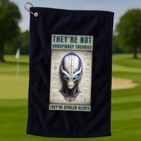 Alien Ufo Conspiracy Theory Disclosure Golf Towel