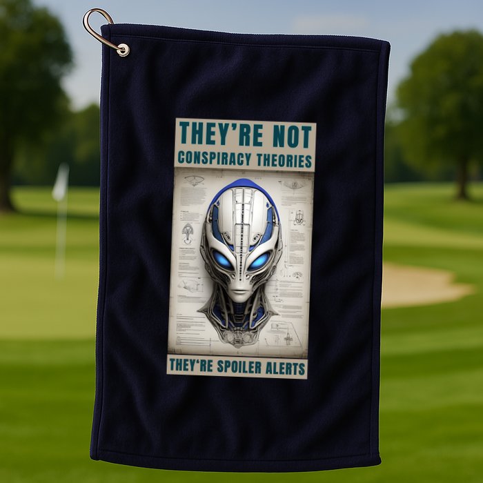 Alien Ufo Conspiracy Theory Disclosure Golf Towel