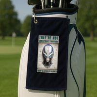Alien Ufo Conspiracy Theory Disclosure Golf Towel