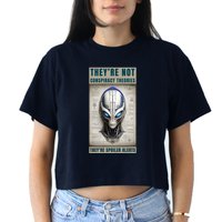 Alien Ufo Conspiracy Theory Disclosure Crop Top