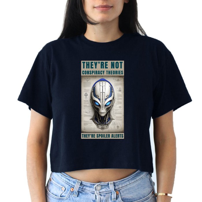 Alien Ufo Conspiracy Theory Disclosure Crop Top