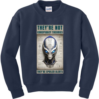 Alien Ufo Conspiracy Theory Disclosure Kids Sweatshirt