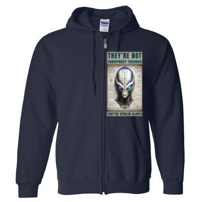 Alien Ufo Conspiracy Theory Disclosure Full Zip Hoodie