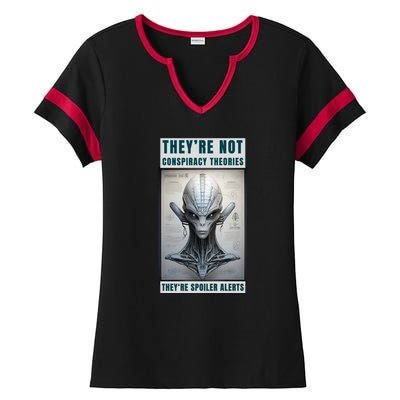 Alien Ufo Conspiracy Theory Disclosure Ladies Halftime Notch Neck Tee