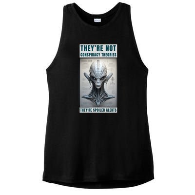 Alien Ufo Conspiracy Theory Disclosure Ladies PosiCharge Tri-Blend Wicking Tank