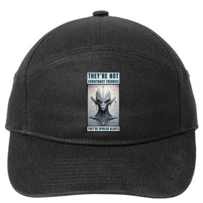 Alien Ufo Conspiracy Theory Disclosure 7-Panel Snapback Hat