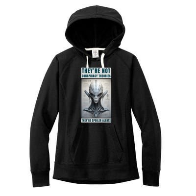 Alien Ufo Conspiracy Theory Disclosure Women's Fleece Hoodie