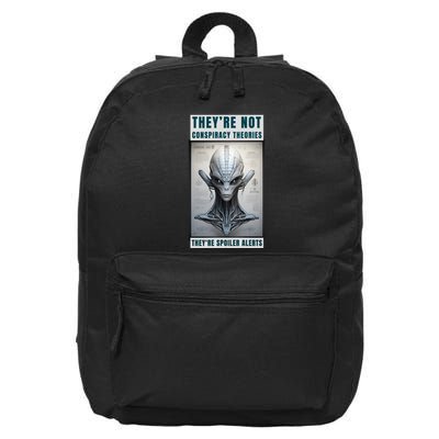 Alien Ufo Conspiracy Theory Disclosure 16 in Basic Backpack