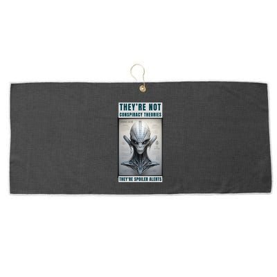 Alien Ufo Conspiracy Theory Disclosure Large Microfiber Waffle Golf Towel