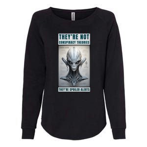 Alien Ufo Conspiracy Theory Disclosure Womens California Wash Sweatshirt