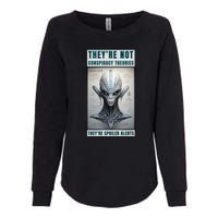 Alien Ufo Conspiracy Theory Disclosure Womens California Wash Sweatshirt