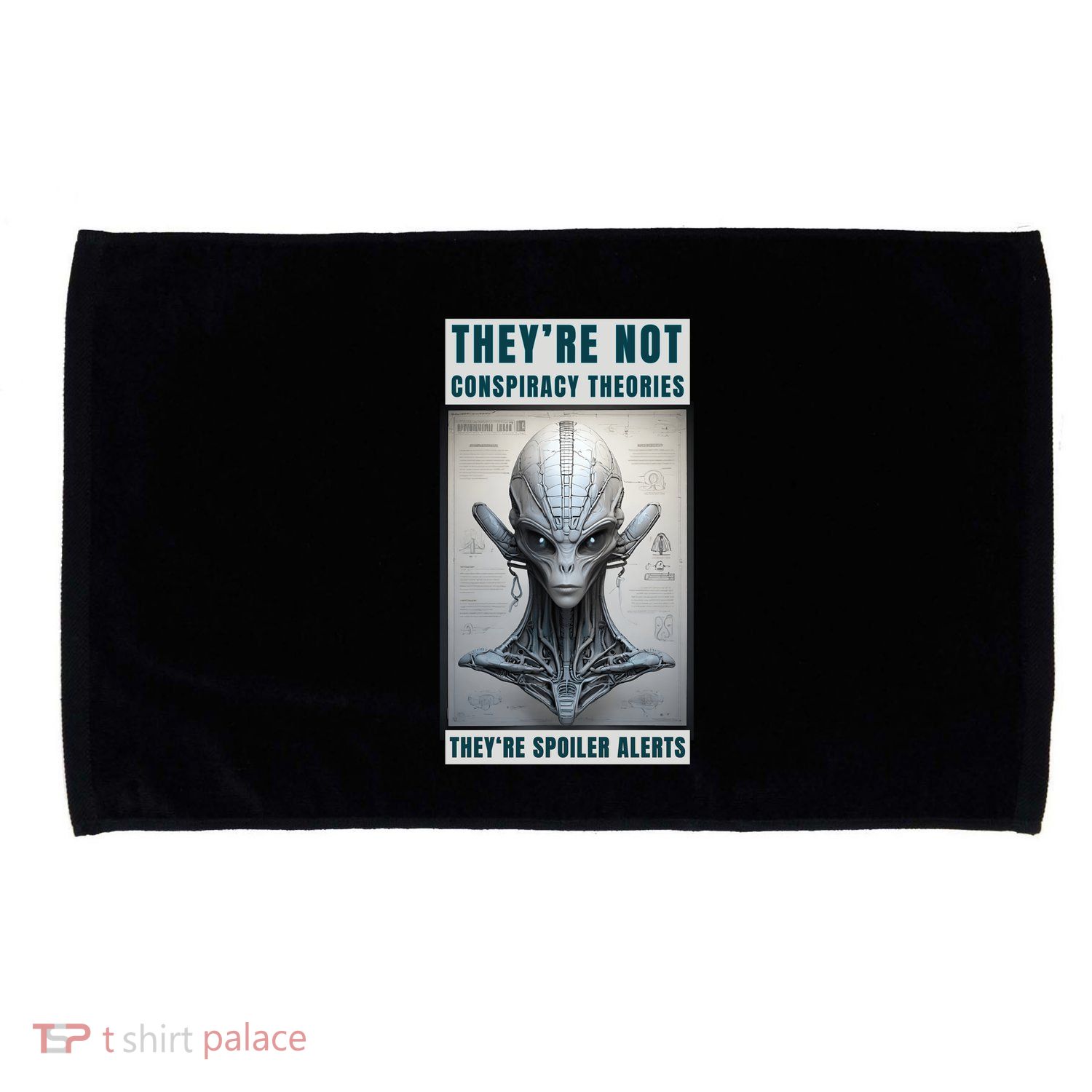 Alien Ufo Conspiracy Theory Disclosure Microfiber Hand Towel