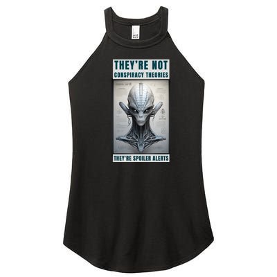 Alien Ufo Conspiracy Theory Disclosure Women's Perfect Tri Rocker Tank