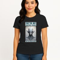 Alien Ufo Conspiracy Theory Disclosure Womens T-Shirt