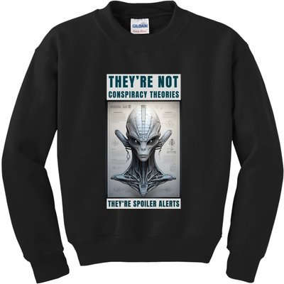 Alien Ufo Conspiracy Theory Disclosure Kids Sweatshirt