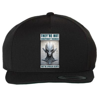 Alien Ufo Conspiracy Theory Disclosure Wool Snapback Cap