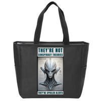 Alien Ufo Conspiracy Theory Disclosure Zip Tote Bag