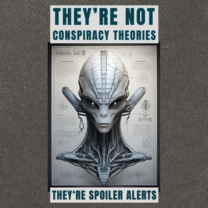 Alien Ufo Conspiracy Theory Disclosure Cotton Canvas Backpack