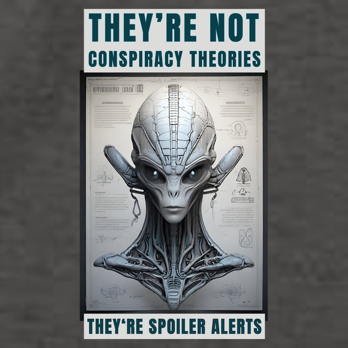 Alien Ufo Conspiracy Theory Disclosure Vector Backpack