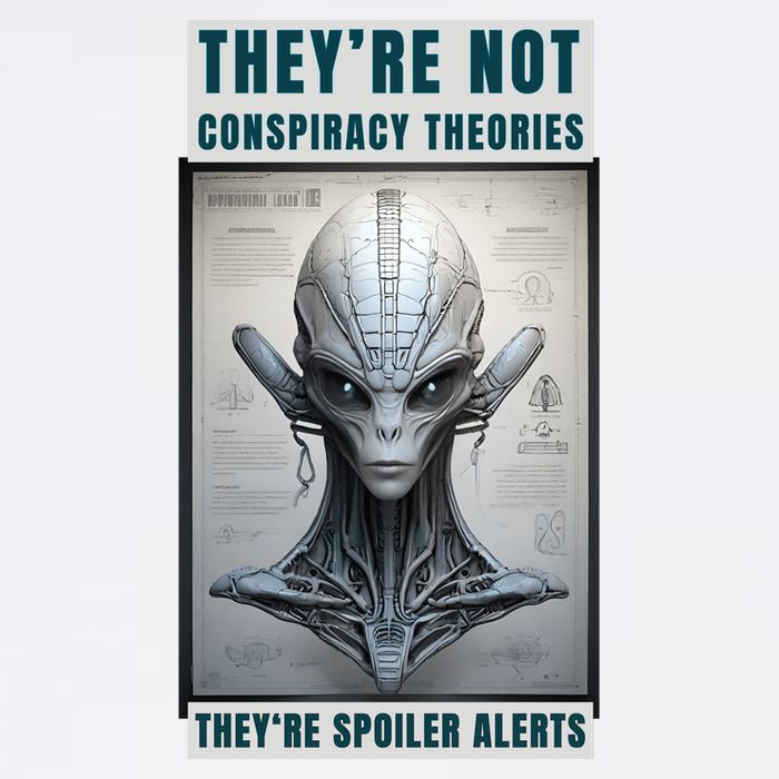 Alien Ufo Conspiracy Theory Disclosure Garment-Dyed Sweatshirt