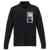 Alien Ufo Conspiracy Theory Disclosure Performance Long Sleeve Polo