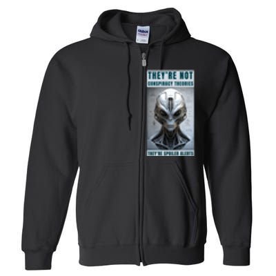 Alien Ufo Conspiracy Theory Disclosure Full Zip Hoodie