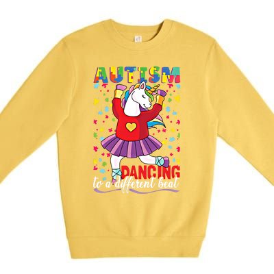 Autism Unicorn Cute Gift Premium Crewneck Sweatshirt