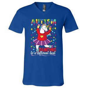 Autism Unicorn Cute Gift V-Neck T-Shirt