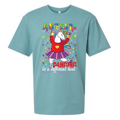 Autism Unicorn Cute Gift Sueded Cloud Jersey T-Shirt