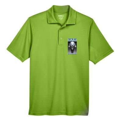 Alien Ufo Conspiracy Theory Disclosure Men's Origin Performance Pique Polo