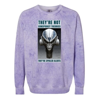 Alien Ufo Conspiracy Theory Disclosure Colorblast Crewneck Sweatshirt