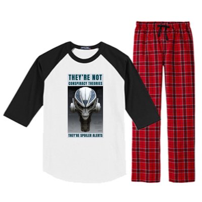 Alien Ufo Conspiracy Theory Disclosure Raglan Sleeve Pajama Set