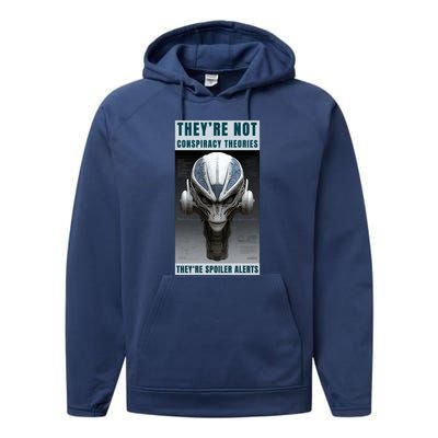 Alien Ufo Conspiracy Theory Disclosure Performance Fleece Hoodie