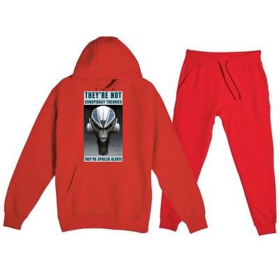 Alien Ufo Conspiracy Theory Disclosure Premium Hooded Sweatsuit Set