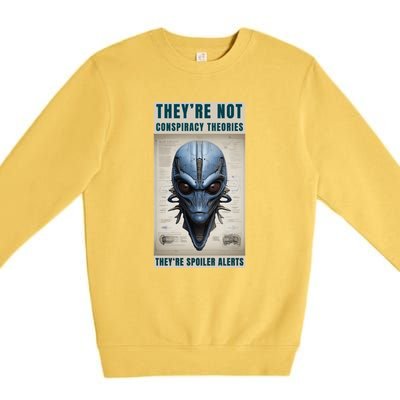 Alien Ufo Conspiracy Theory Disclosure Premium Crewneck Sweatshirt