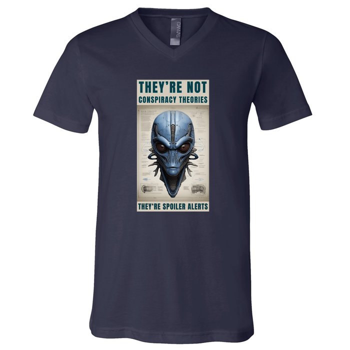 Alien Ufo Conspiracy Theory Disclosure V-Neck T-Shirt