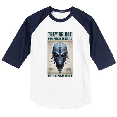 Alien Ufo Conspiracy Theory Disclosure Baseball Sleeve Shirt