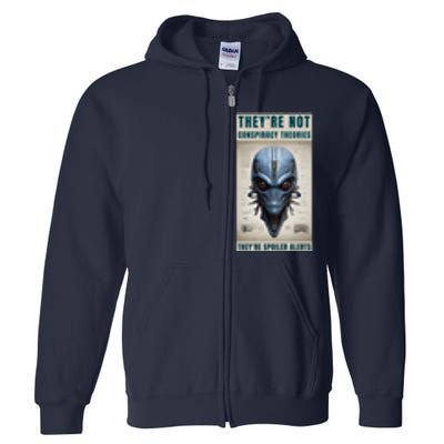 Alien Ufo Conspiracy Theory Disclosure Full Zip Hoodie