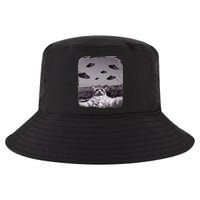 Alien UFO Cat Meme Cool Comfort Performance Bucket Hat