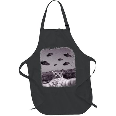 Alien UFO Cat Meme Apron